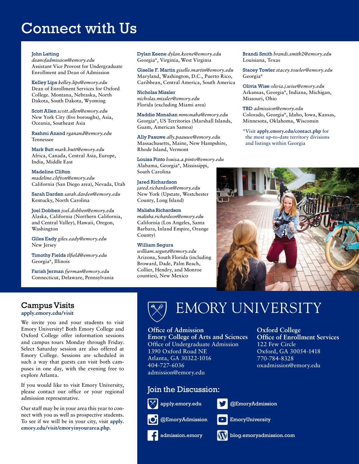 2016 2017 Admission Profile By Emory University Issuu