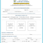 Admission Form Seth Anandram Jaipuria School Kanpur