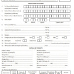 Admission Form Template Free Download Printable Templates