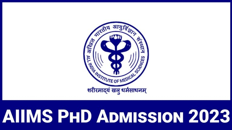 AIIMS Ph D Admission 2023 Application Form Syllabus Exam Date Etc 