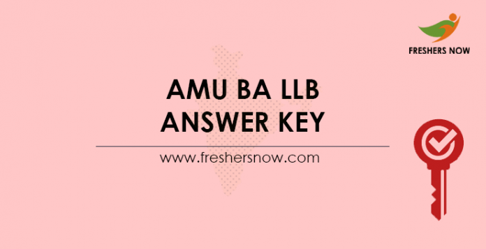 AMU BA LLB Answer Key 2021 PDF Out Law Entrance Exam Key
