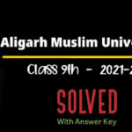 AMU Class 9 Solved 2021 2022 Entrance Question Paper Amu 9th Class