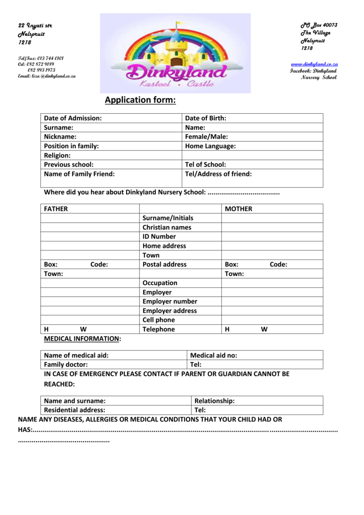 Application Form