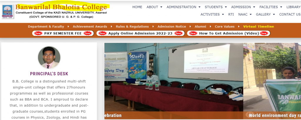 BB College Asansol Merit List 2022 BA BSc BCom Hons Gen Asansol 