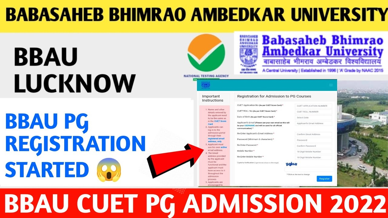 Bbau Lucknow Pg Admission 2022 Bbau Pg Admission 2022 Pg Admission 