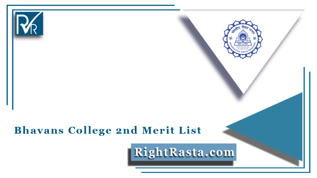 Bhavans College 2nd Merit List 2022 Out Download Admission Sheet