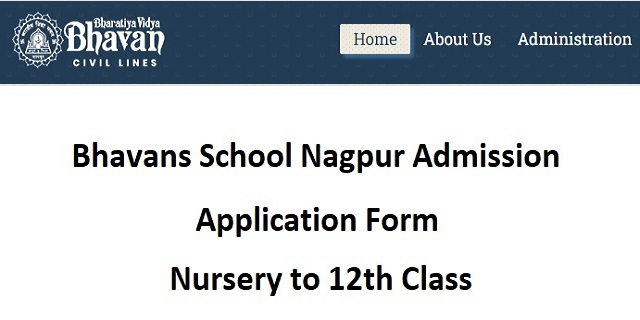 Bhavans School Nagpur Admission 2022 23 Application Form Last Date