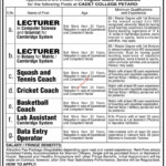 Cadet College Petaro Jobs 2022