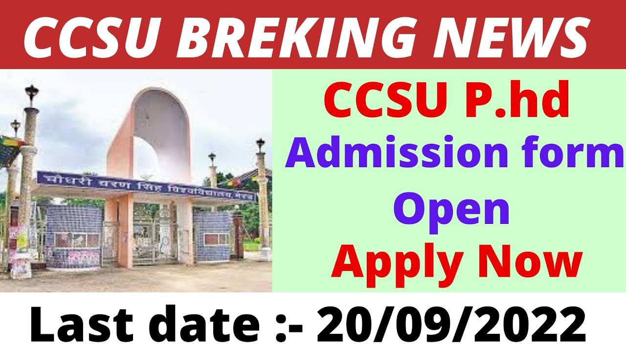 Ccsu Phd Admission Form Open Ccsu Phd Admission Form 2022 Ccsu Phd