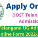DOST Telangana UG Admission Online Form 2022 23