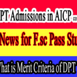 DPT Admission In AIMC Allama Iqbal Medical College Lahore YouTube