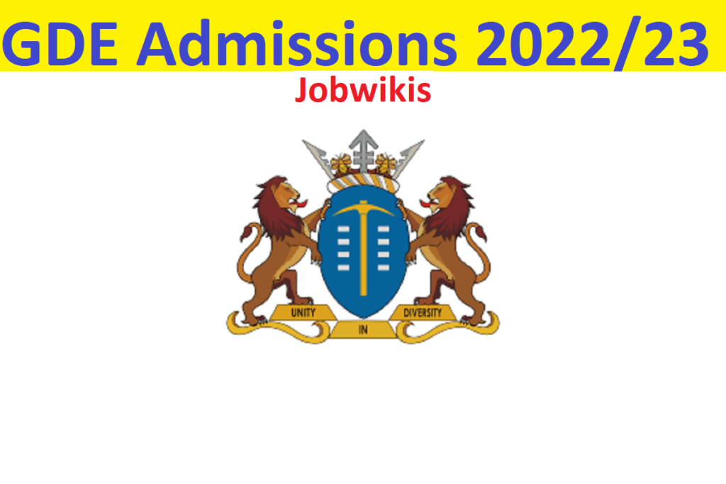 GDE Admissions 2022 2023 Gauteng Online Registration