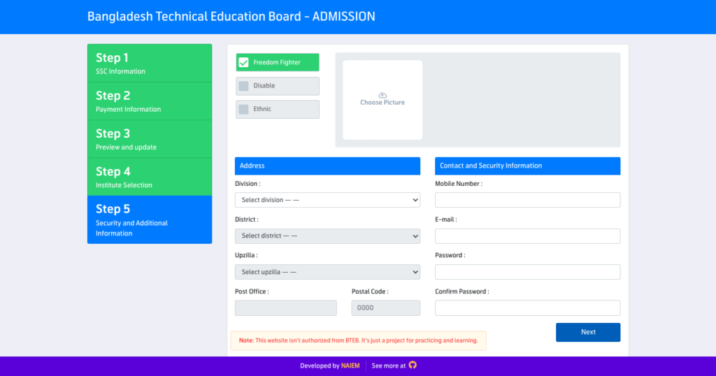 GitHub Naiemofficial BTEB Admission An Online Based Web Application 