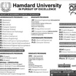 Hamdard University Karachi Admission Fall 2022 Last Date