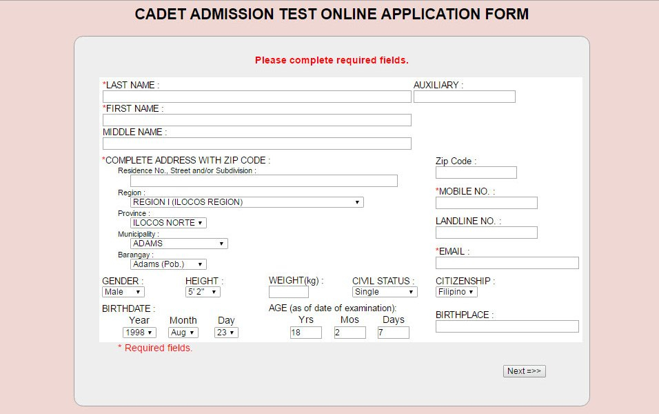 How To Apply For PNPA Cadet Admission Test Talking Pinoy