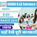 IGNOU B ed Entrance 2023 Admission Application Form Exam Dates