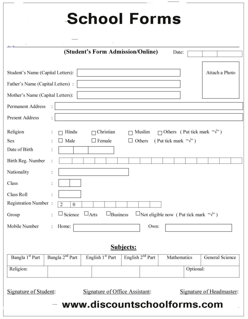 Order High Quality School Form Printing At Discountschoolforms In 