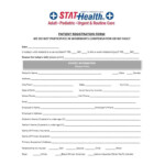 Patient Registration Form Template Database