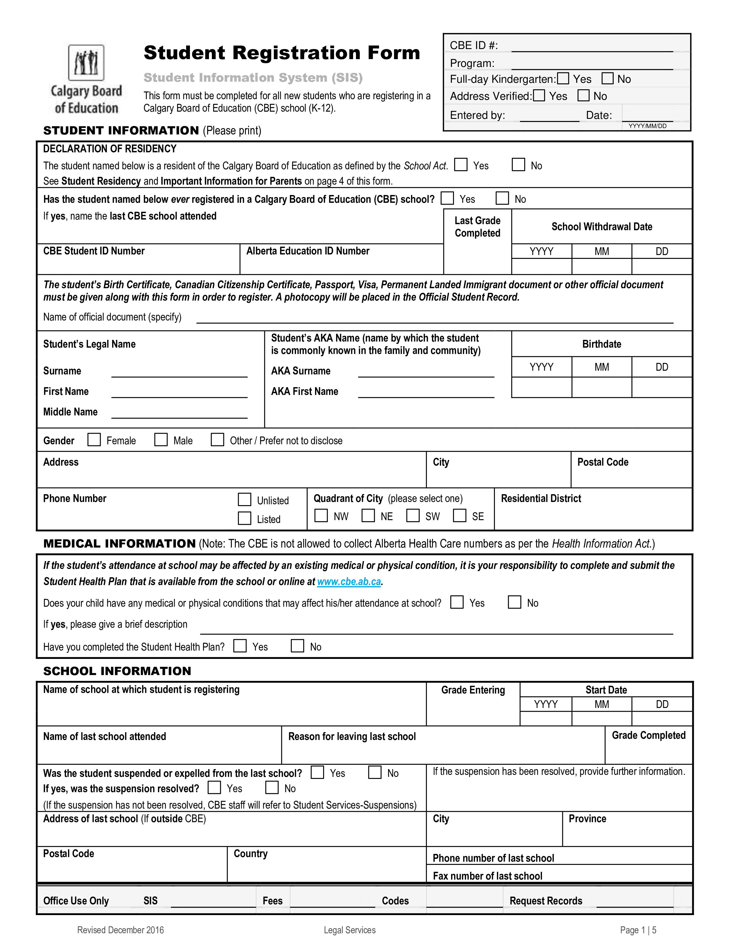 Student Registration Form Templates At Allbusinesstemplates