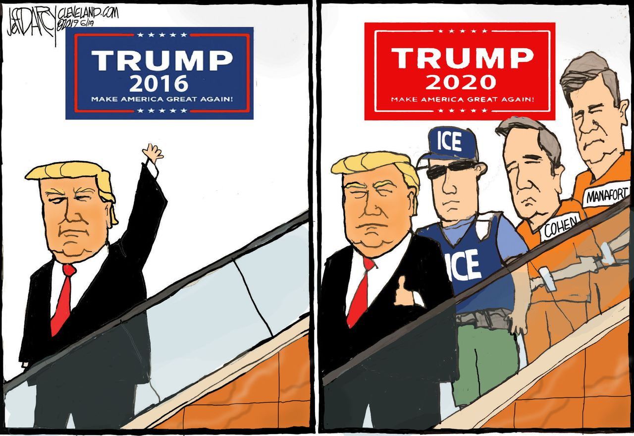 Trump Launches 2020 Bid Darcy Cartoon Cleveland