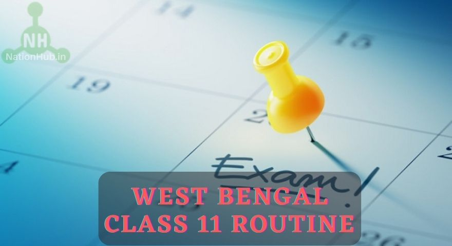 West Bengal Class 11 Routine 2023 PDF Released WBCHSE 11th Class 