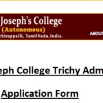 www sjctni edu St Joseph College Trichy Admission 2022 Application