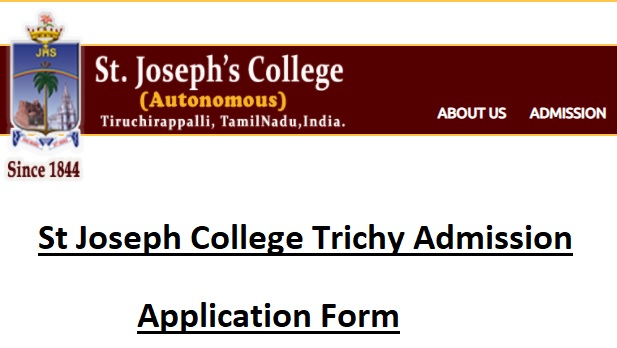  www sjctni edu St Joseph College Trichy Admission 2022 Application 