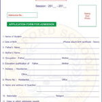 Admission form 1 Citi Ford School Citi Ford School