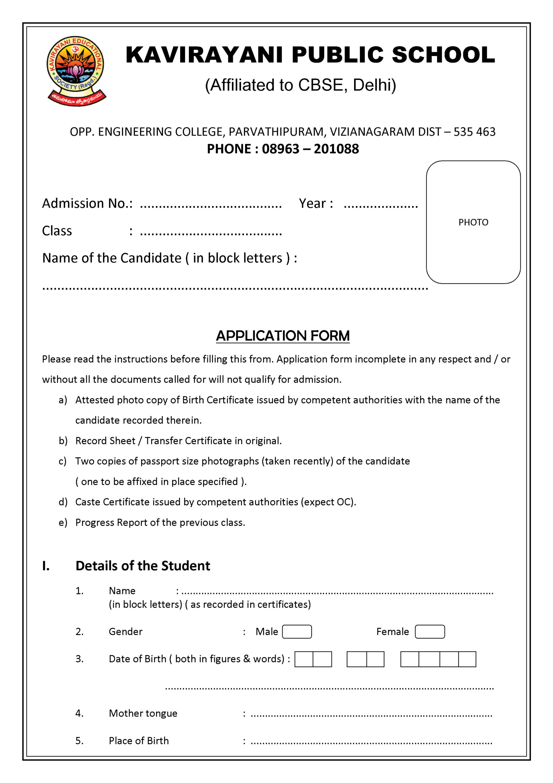 Admission Form Download Cbse Affiliated Schools In Noida Greater Gambaran