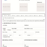 Admission Form For School 2015 16 Download PDF Forms