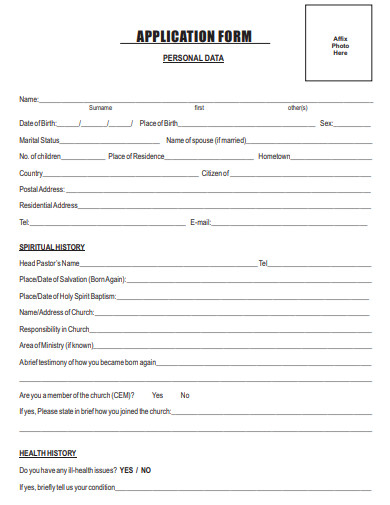 Admission Form Pdf Download