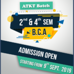 Admission Open For Bachelor Of Computer Application BCA ATKT BATCH