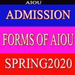 AIOU ONLINE ADMISSION FORM