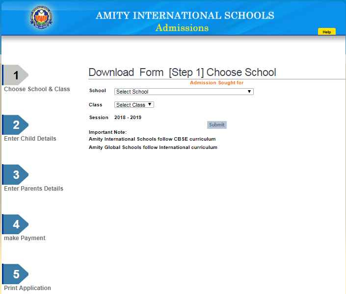 Amity International School Admission Form Download 2022 2023 EduVark