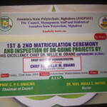 Anambra State Polytechnic 1st 2nd Matriculation Ceremony