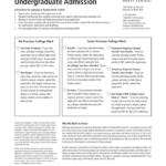 Application For Undergraduate Admission