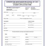 Application Form For Preschool Admission Fill Out Sign Online DocHub