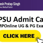 APSU Admit Card 2023 Download Rewa MPOnline UG PG Exam Date