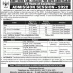 Army Burn Hall College For Boys Abbottabad Admission 2023 Form Test