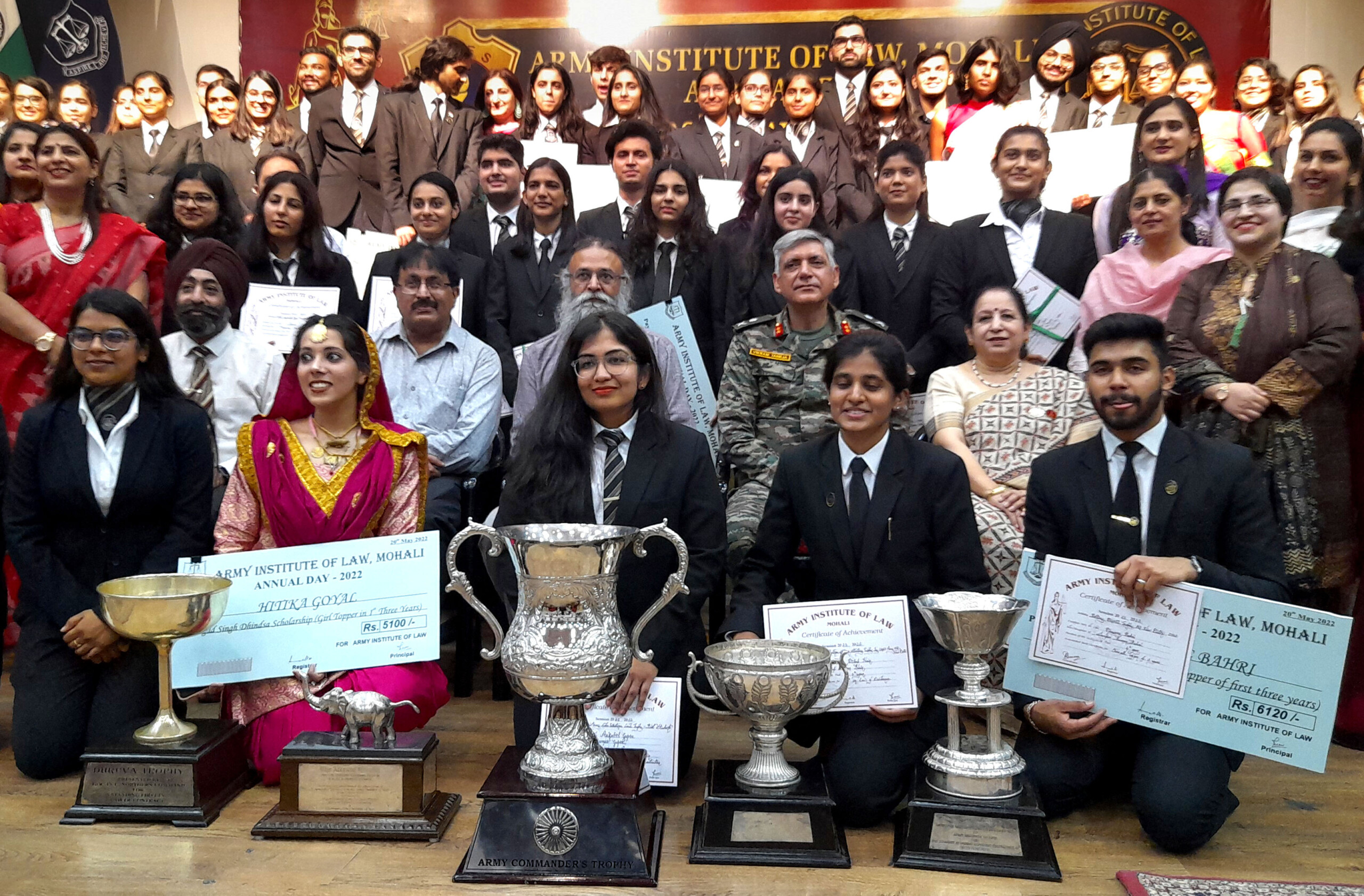 Army Institute Of Law Celebrates Annual Day Aakriti best Student