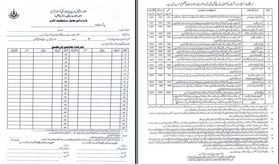 B ed Admission Form Allama Iqbal Open University 2022 Admission Form