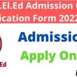 Bihar D El Ed Admission Online Application Form 2022 23