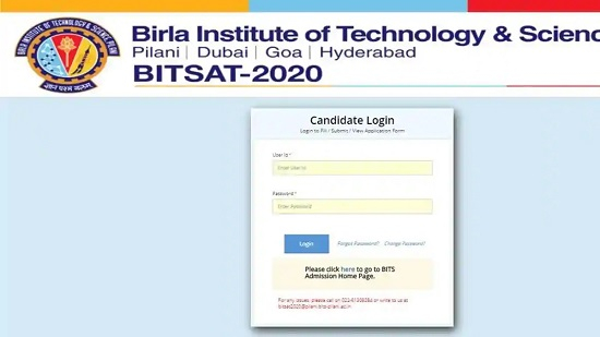 BITSAT Admit Card 2020 21 BITS Admission Test Hall Ticket Name Wise 