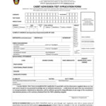 Cadet Admission Test Application Form