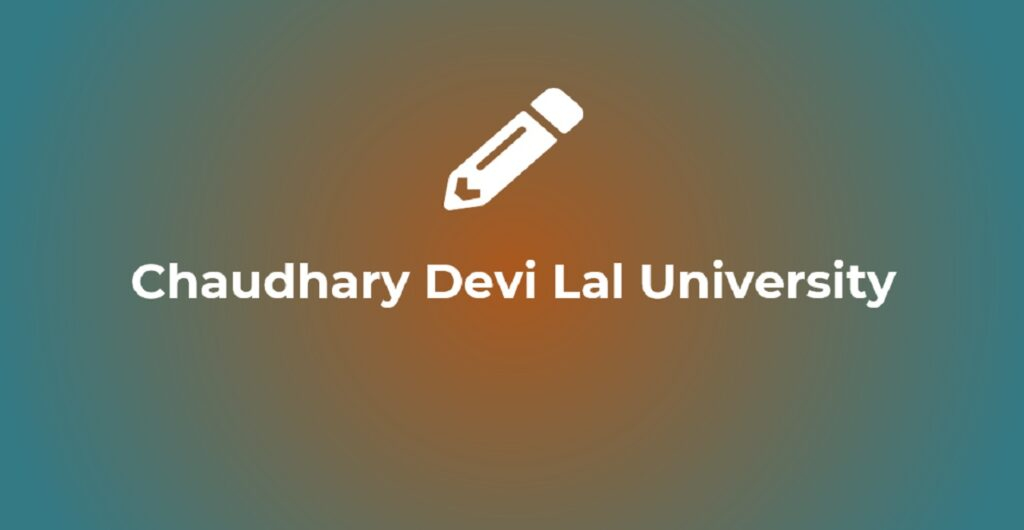 CDLU Admission 2022 23 Chaudhary Devi Lal University Application Form