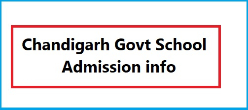 Chandigarh Govt School Class 11 Admission 2023 Application Form Till 