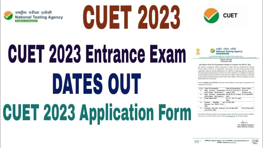 CUET Entrance Exam 2023 CUET Admission Form 2023 CUET Application 