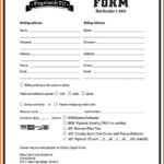 Dance School Registration Form Template Free SampleTemplatess