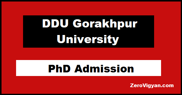 DDU Gorakhpur University PhD Admission 2022 23 Dates Application Form 