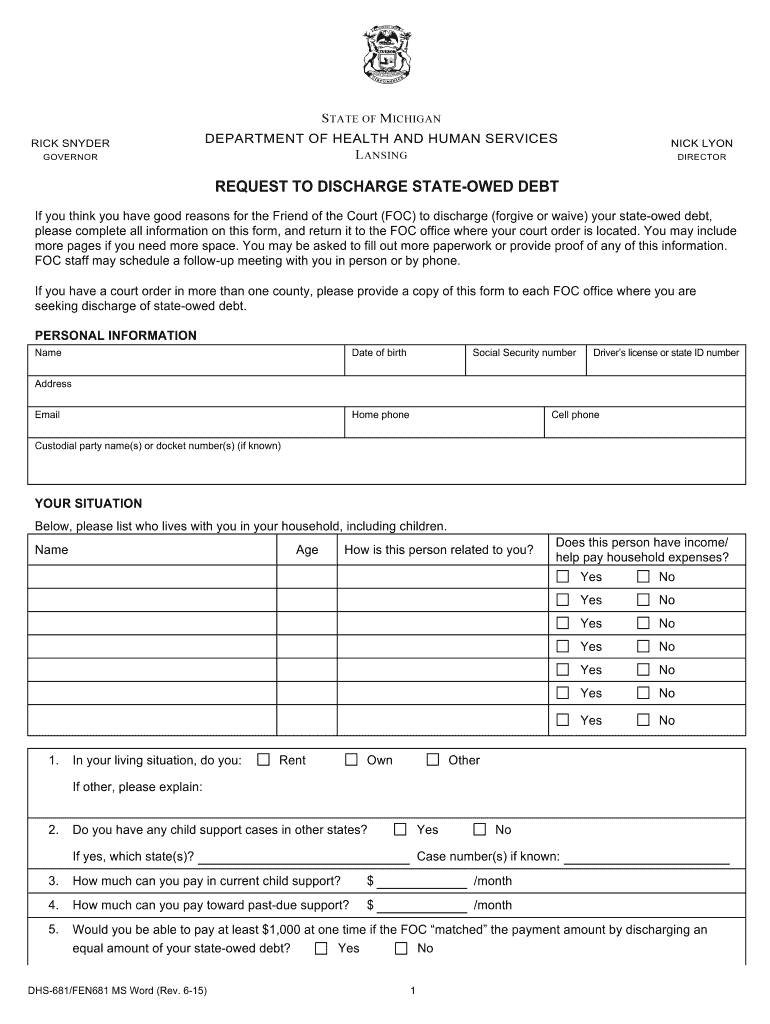 Dhs 681 Form Fill Out Sign Online DocHub